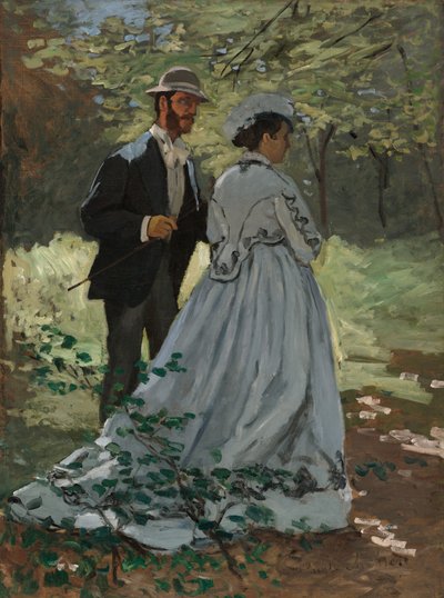 Bazille és Camille (Tanulmány a "Luncheon on the Grass"-hoz) alkotó: Claude Monet