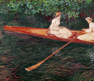 Csónakázás az Epte folyón, 1889-1890 körül alkotó: Claude Monet