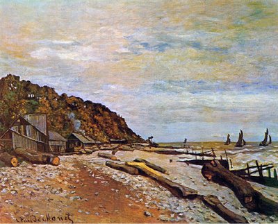 Csónakgyár Honfleur közelében, 1864 alkotó: Claude Monet