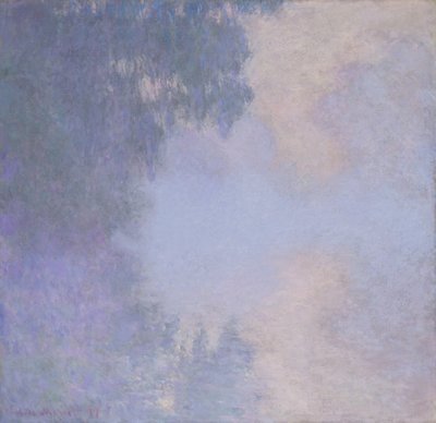 A Szajna ága Giverny Mist közelében, 1897. alkotó: Claude Monet