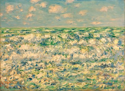 Megtörő hullámok alkotó: Claude Monet