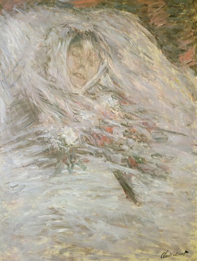 Camille Monet (1847-79) a halálos ágyán, 1879 alkotó: Claude Monet