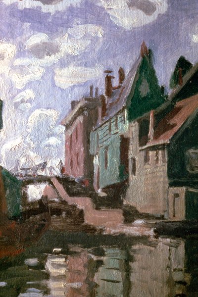 Zaandam-csatorna, részlet, 1871 alkotó: Claude Monet