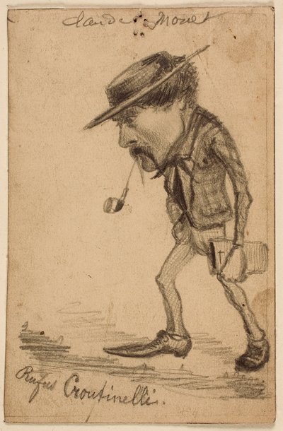 Henri Cassinelli ("Rufus Croutinelli") karikatúrája alkotó: Claude Monet