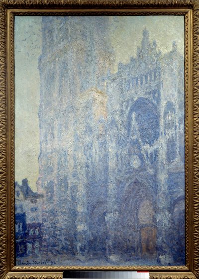 Cathedrale Notre-Dame de Rouen, a portál és a Saint Romain torony, Effect du matin, harmony blanche Claude Monet festménye (1840-1926) 1893 V. 1,06x0,73 m Párizs, musee d