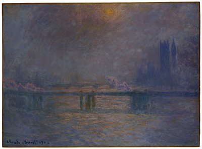 Charing Cross Bridge, Temze, 1900-03 alkotó: Claude Monet