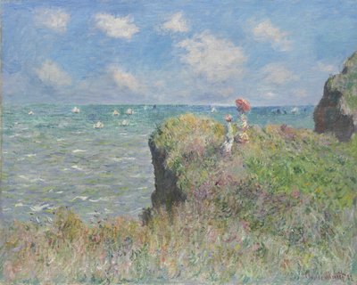 Cliff Walk Pourville-ben, 1882 alkotó: Claude Monet