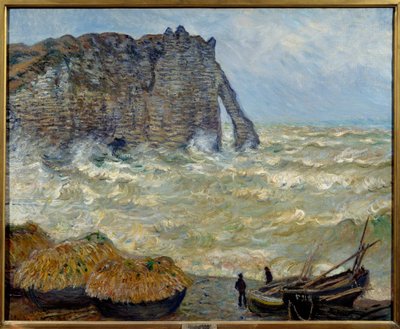 Szikla Etretatban alkotó: Claude Monet