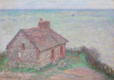 Vámház, Rózsaeffektus; A vámház, rózsaszín hatás, 1897 alkotó: Claude Monet