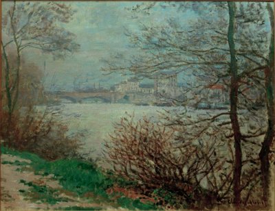 A Szajna partja a Grande-Jatte-szigetnél alkotó: Claude Monet