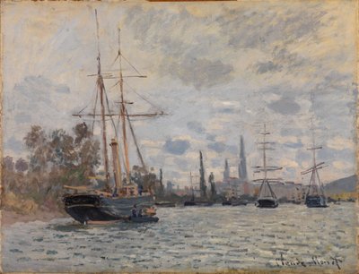A Szajna Rouen közelében alkotó: Claude Monet