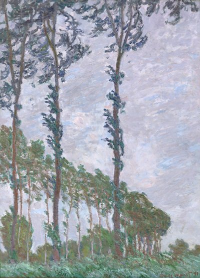 Szélhatás, A nyárfák sorozata alkotó: Claude Monet