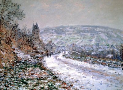 Vetheuil falu bejárata télen, 1880 alkotó: Claude Monet