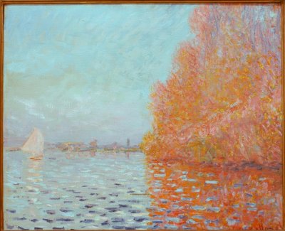 Folyó táj, ősz alkotó: Claude Monet