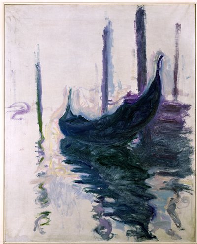 Gondolák Velencében, 1908 alkotó: Claude Monet