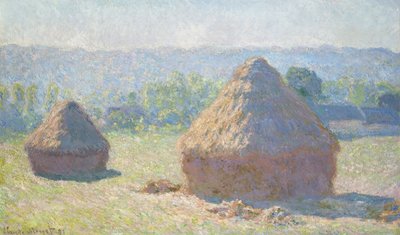 Szénakazal az esti napon, 1891 alkotó: Claude Monet