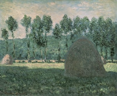 Szénakazalok Giverny közelében, 1884-89 körül alkotó: Claude Monet