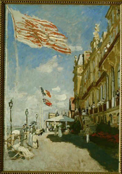 Hotel des Roches Noires (olaj, vászon) alkotó: Claude Monet