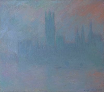 Parlament a ködben 1903 (Olaj, vászon) alkotó: Claude Monet