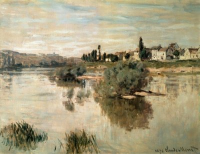 A Szajna Lavacourtban alkotó: Claude Monet
