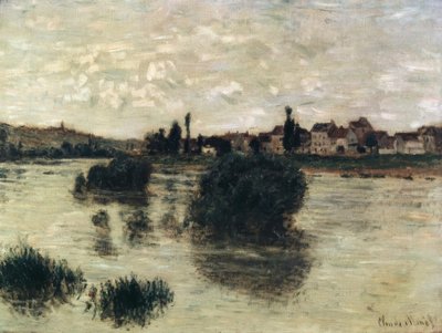 A Szajna Lavacourtban alkotó: Claude Monet