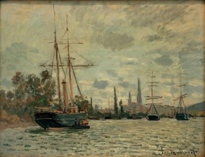 La Seine à Rouen (A Szajna Rouenben) alkotó: Claude Monet