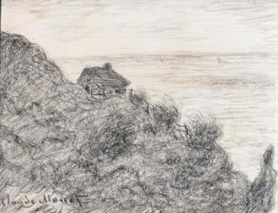 A vámos kunyhó Pourville közelében alkotó: Claude Monet