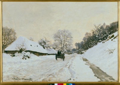 A kocsi. Havas út Honfleurben alkotó: Claude Monet