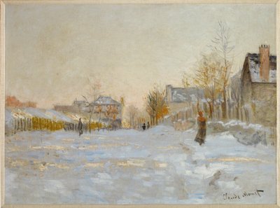 Hó Argenteuilben (olaj, vászon) alkotó: Claude Monet