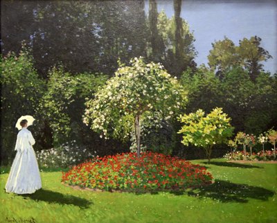"Asszony a kertben", 1867 alkotó: Claude Monet
