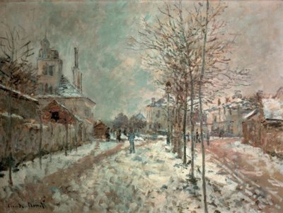 A Boulevard de Pontoise Argenteuilban, hó alkotó: Claude Monet