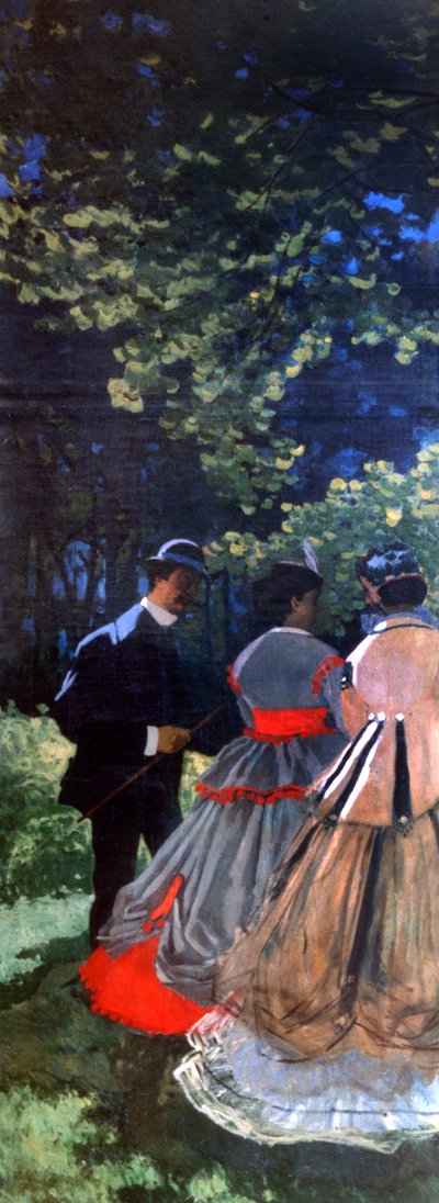 Ebéd a füvön, bal oldali panel, 1865 alkotó: Claude Monet