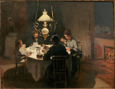 Le Dîner (A vacsora) alkotó: Claude Monet