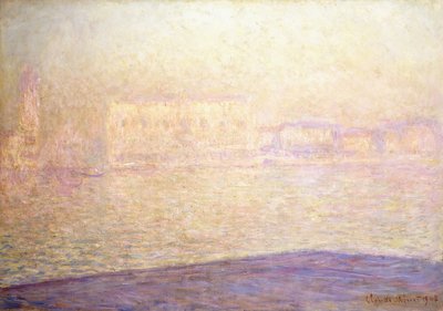 A hercegi palota a Saint-Georges Majeur felől nézve, 1908 alkotó: Claude Monet
