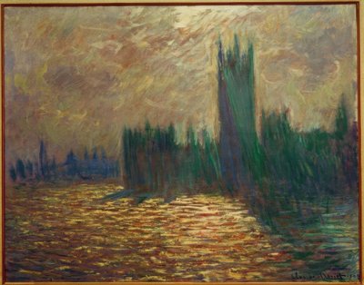Parlament, elmélkedések a Temzéről alkotó: Claude Monet