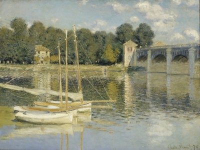 Az argenteuili híd alkotó: Claude Monet