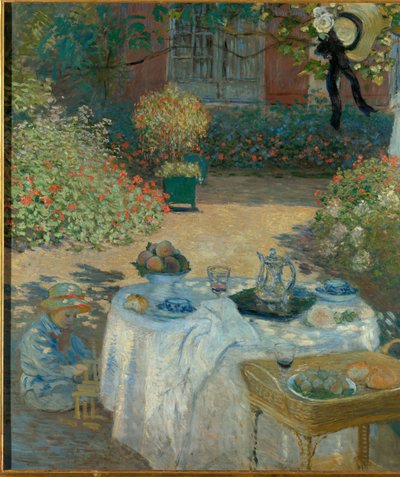 Ebéd Monet kertjében, Argenteuil-ben alkotó: Claude Monet