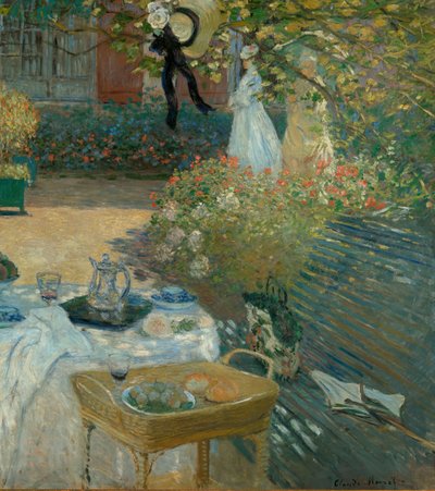Ebéd Monet kertjében, Argenteuil-ben alkotó: Claude Monet