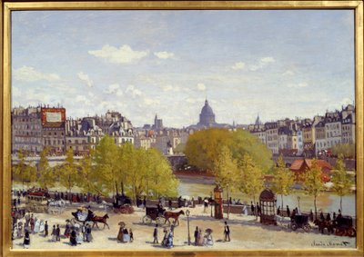 A Quai du Louvre Párizsban 1867-ben. Claude Monet festménye (1840-1926) alkotó: Claude Monet