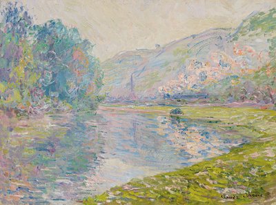 A vonat Jeufosse-ban alkotó: Claude Monet