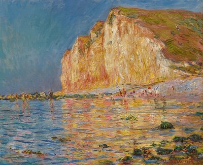 Les Petites-Dalles bei Ebbe. 1884 alkotó: Claude Monet