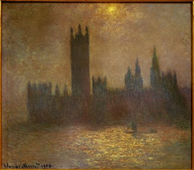 London, Parlament, Naphatás a ködben (Lon alkotó: Claude Monet
