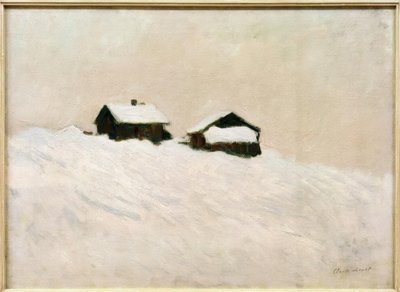 Házak a hóban, Norvégia alkotó: Claude Monet