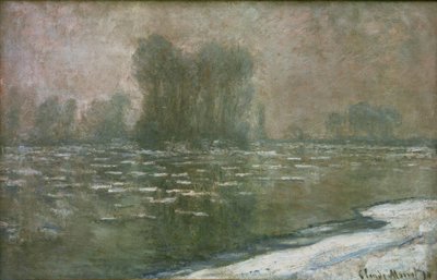Matin brumeux, débâcle (Jég egy ködös reggelen) alkotó: Claude Monet