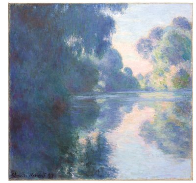 Reggel a Szajnán, 1897 alkotó: Claude Monet