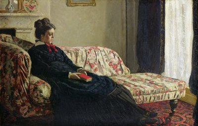 Meditáció, vagy Madame Monet a kanapén, 1871 körül (olaj, vászon) alkotó: Claude Monet