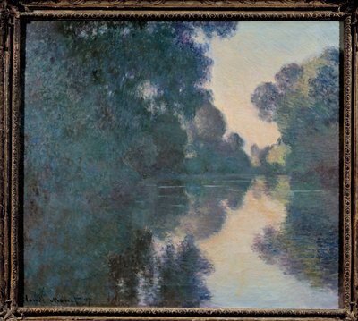 Reggel a Szajnán Giverny közelében alkotó: Claude Monet