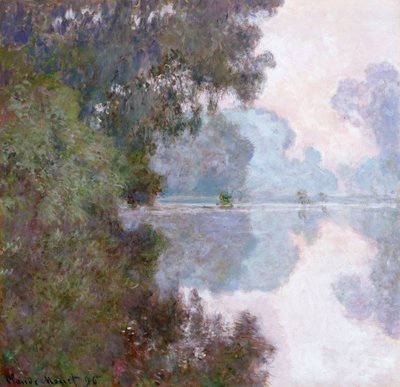 Reggel a Szajnán, Giverny közelében, 1896 alkotó: Claude Monet