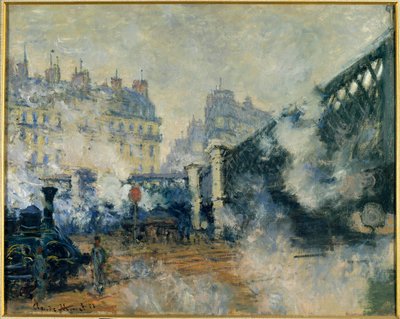 Európa híd és a Szent Lázár állomás (Saint-Lazare) Claude Monet festménye (1840-1926) 1877 V. 0,64 x 0,81 m. Párizs. Marmottan Múzeum alkotó: Claude Monet