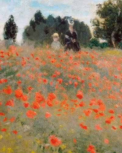 Pipacsok, Argenteuil környéke (részlet). Claude Monet festménye (1840-1926) alkotó: Claude Monet